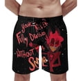 thumbnail image 5 of Hazbin Hotel Mens Board Shorts Quick Dry Swim Trunk Lightweight Soft Swimsuit Bathing Suit for Boys 3XL, 5 of 8