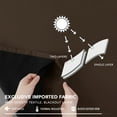 thumbnail image 6 of ZOPZO 100% Blackout Curtains, Thermal Insulated, Brown, 52W x 84L Inch, Noise Reducing Light Blocking Grommet 2 Panels for Bedroom, 6 of 7