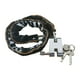 thumbnail image 2 of Candado de cadena para bicicleta y scooter de acero grueso, candados de seguridad para bicicleta y scooter con 3 llaves Los 80cm, 2 of 8
