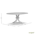 thumbnail image 2 of BingLTD - 48" x 48" to 66'' Extension 30" Tall Gabriel Dining Table - Chalk Top & Chalk Base ( TT4866-CHALK-PD-12B30-CHALK ), 2 of 4
