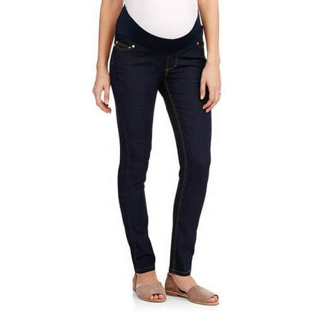 Demi-Panel Super Soft Skinny Maternity Jeans -- Available in Plus Sizes