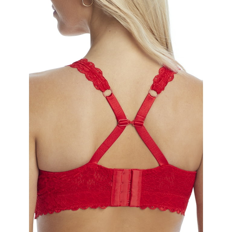 Women's Parfait P5482 Adriana Lace Bralette with J-Hook (Racing Red 30GG)