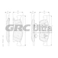 thumbnail image 2 of BALATA DEL JEEP GRAND CHEROKEE 11-17 (CERAMICA) GRC ULTRA GCD1455, 2 of 2