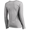thumbnail image 3 of Women's Heathered Gray Indiana University Kokomo All-American Primary Long Sleeve V-Neck T-Shirt, 3 of 3