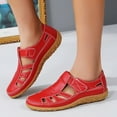 thumbnail image 4 of Mepaouo Women's Slip on Shoes Casual Walking Flats Arch Support Orthopedic Summer Loafers Red 7.5, 4 of 8
