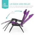 thumbnail image 4 of Juego de 2 sillones ajustables de malla de acero Zero Gravity, 4 of 8