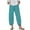 2-4-Light Blue, variant on SELONE Plus Size Dress Pants Women Mid Waist Lounge Pants Cropped Trouser Pants Loose Casual Beach Pants Pull on Solid Soft Straight Leg Lightweight Comfortable Blue 4XL Breathable Summer Clothes