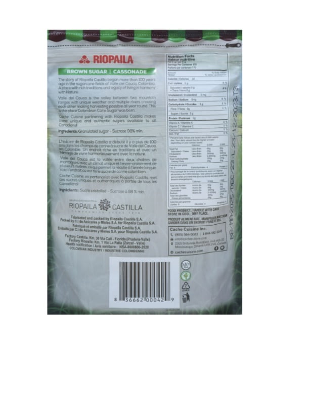 Brown Cane sugar, Cache Cuisine Brown Cane sugar