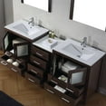 thumbnail image 3 of Virtu Dior 78 in. Double Bathroom Vanity Set with Ceramic Top, 3 of 9