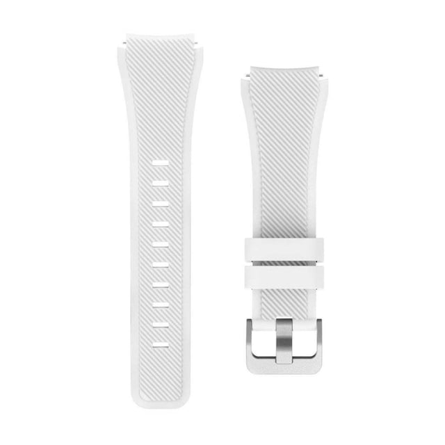 Injueey Correa de reloj inteligente de silicona, Color sólido, Universal, resistente al calor, reemplazo de correa de reloj de elegante para Electrónica Blanco