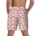 thumbnail image 2 of Lsque Mens Swim Trunks Red Birds Pattern - Bathing Suit Compression Liner - Beach Swim Shorts Swimwear - (S-3XL) - Stretch Quick Dry -XX-Large, 2 of 9