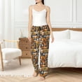 thumbnail image 4 of Balery Vintage Bottles Pantalones de pijama para mujer, pijamas ultraligeros, pantalones de estar por casa-X-Large, 4 of 6