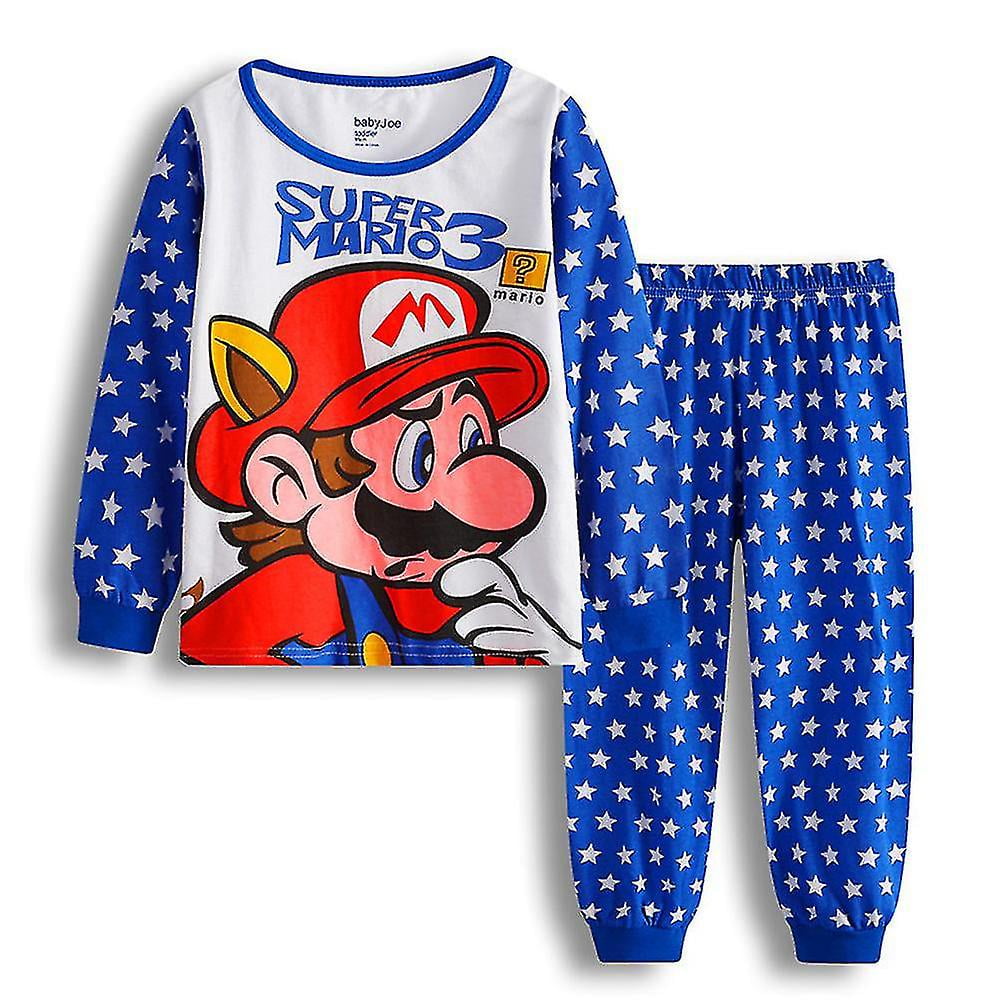 Super Mario Pyjamas Set For Boys Cartoon T shirt And Pants 2 piece Pajamas Kids Sleepwear Pj Giftsiniker Walmart