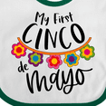 thumbnail image 4 of Inktastic My First Cinco De Mayo Flowers Boys or Girls Baby Bib, 4 of 4