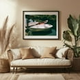 thumbnail image 3 of Tranquil Dockside - Los Angeles California Photography Boat Lake Nautical Vintage Seaside Harbor Fishing Black Framed Wall Art Print 5 x 7 inches, 3 of 4