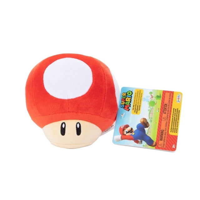 Peluche con sonido Super Mario Champiñón Rojo