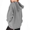 thumbnail image 4 of Girls Long Sleeve Hoodies Kids Casual Oversized Loose Fit Sweatshirt With Kangaroo Pocket Fall Winter Athletic Hooded Tops For Teen Girls, 4 of 5