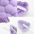 thumbnail image 4 of Coofit Silicone Popsicle Mold Grape Rocket Ice Cream Mold Ice Pop Mold with Stick & Lid, 4 of 10