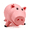 Pink1, variant on Creamily Piggy Bank for Kids Cute Pink Pig Money Box Saving Coin Box with Color Package Money Bank Great Gift
