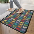 thumbnail image 4 of Red Bigfoot Pattern Door Rugs,Washable Non Slip Door Mats Indoor,Decorative Door Mats,Entry Mat Indoor for Entrance,Bedroom,Kitchen,Bathroom,30"x17", 4 of 6