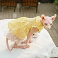 thumbnail image 6 of HQREA Summer Floral Cat Dress Cute Lace Hairless Cats Princess Dress for Sphynx Cornish Rex, 6 of 6