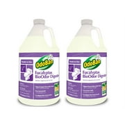 OdoBan Professional Cleaning Eucalyptus BioOdor Digester, 1 Gallon Ready-to-Use Organic Odor Counteractant, 2-Pack