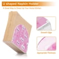 thumbnail image 5 of WOBOGO Pink Gingham Love Pattern Clear Acrylic Napkin Holder Kitchen Tissue Face Towel Cocktail Rack Bar Restaurant Dinner Paper Dispenser, 5 of 9