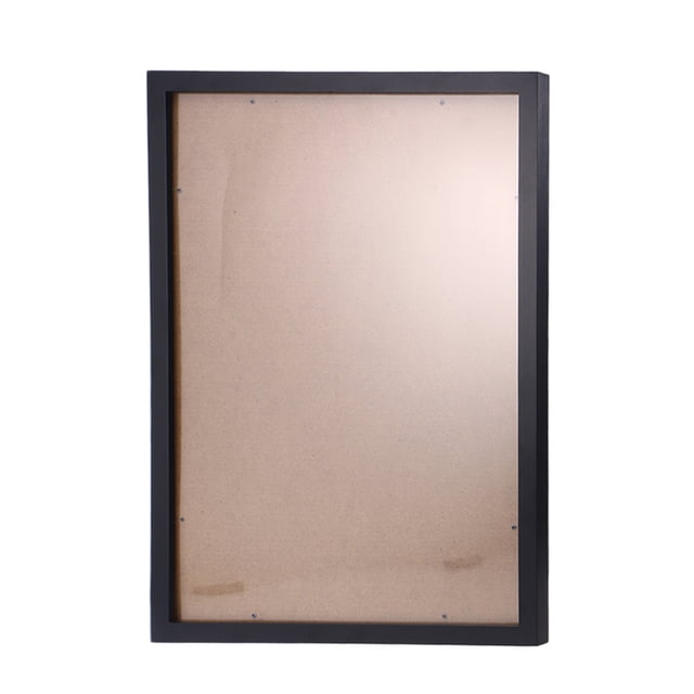 Shisuyan Solid Wood Photo Frame Simple Wall Hanging Picture Storage Frame for Home Studio (Black Hanging Wall Pattern 4k 41x56cm)