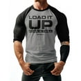 thumbnail image 2 of GYMISH RAGLAN Load It Up Workout Gym T-Shirt – Funny Gym Shirt for Men, Weightlifting Tee, Fitness & Bodybuilding Apparel, 2 of 6