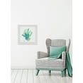 thumbnail image 5 of Green Coral in Watercolor Framed Painting Print, 5 of 6