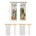 thumbnail image 6 of Fsddascl Botanical Flowers Blackout Curtains for Bedroom/Living Room, Thermal Insulated Kitchen Curtains, Butterfly Lavender Pastoral Boots Grommet Darkening Window Treatment Drapes 52"x84"x2, 6 of 6