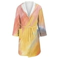 thumbnail image 5 of Long Sleeve Robes for Women Fluffy House Coat Oversized Kimono Women's Sleepwear Spa Womens Bathrobe Multicolor, 5 of 5