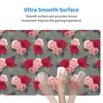 thumbnail image 4 of Rateoe Rose Flowers Print Mouse Pad - Extended Large Gaming Mousepad,Non-Slip Stitched Edge,16x29.5 Inch, 4 of 8