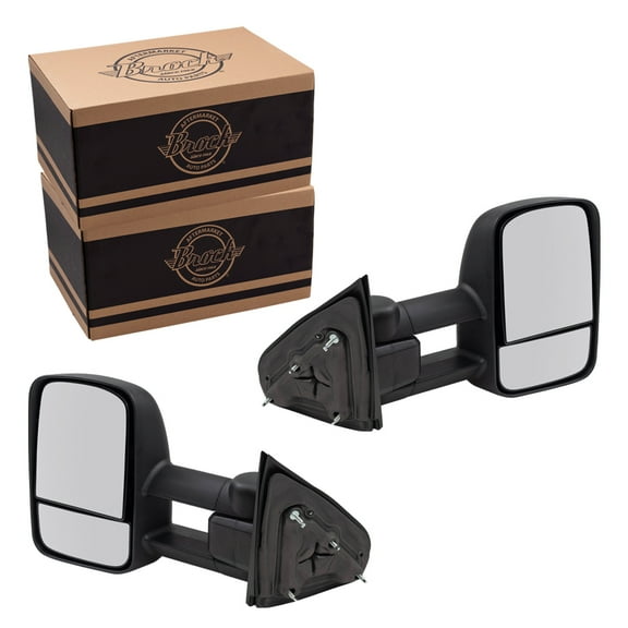 Brock Manual Tow Mirror for 2014-2018 Silverado 1500 Extendable Manual Fold Set 22820395