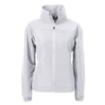 thumbnail image 2 of Women's Cutter & Buck  Gray NYU Violets Charter Eco Recycled Full-Zip Jacket, 2 of 3