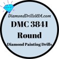 thumbnail image 1 of DMC 3841 ROUND 5D Diamond Painting Drills Beads DMC 3841 Pale Baby Blue, 1 of 3