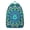 Abstract Ornamen, variant on Chick and Fried Egg Breakfast Pattern School Backpack, Foodie Cooking Design Large Capacity Travel Bag for Students and Women