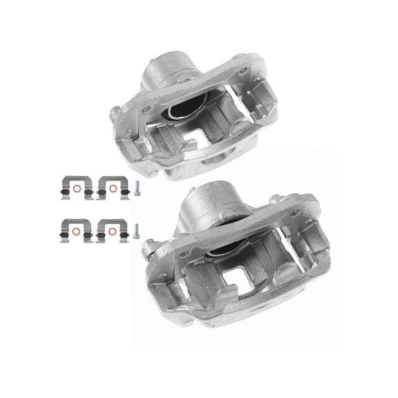 Brake Caliper Set 2 - Compatible with 2010 - 2013 Kia Soul - Autopart Premium