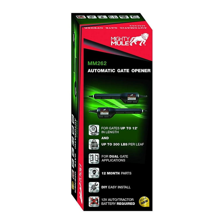 Mighty Mule MM262 Automatic Gate Opener for Light Duty Dual Swing