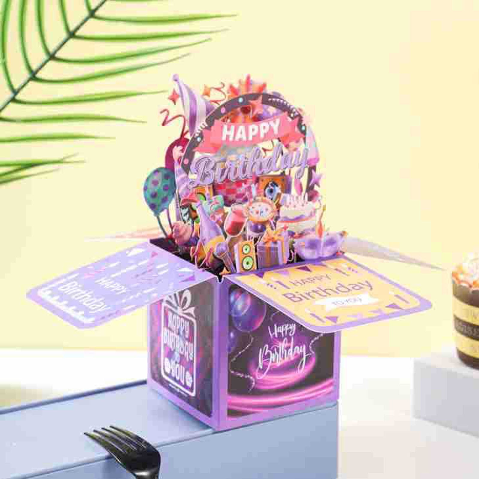 3D Birthday Pop-Up Box Card for Creative Handmade Greetings