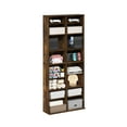 Furinno JAYA 16Shelf Multimedia Media Storage Tower Rack with