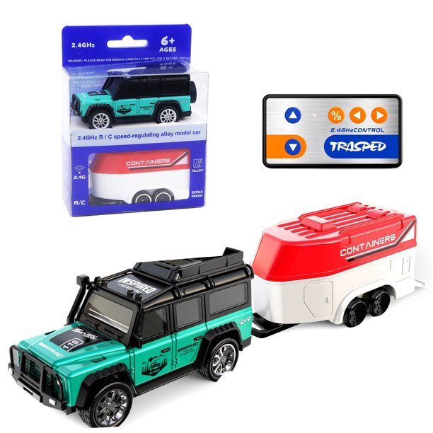 Bewildely Mini coche de control remoto de juguete para niños, modelo de coche de aleación con luces para efectos realistas o dañados Kits de construcción modelo tipo+2