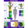 thumbnail image 3 of Mardi Gras Inflatable 8 Feet Large Outdoor Decorations Blow Up Jester LED Lights Mardi Gras Yard Lawn Garden Carnivals Party Decorations, 3 of 3