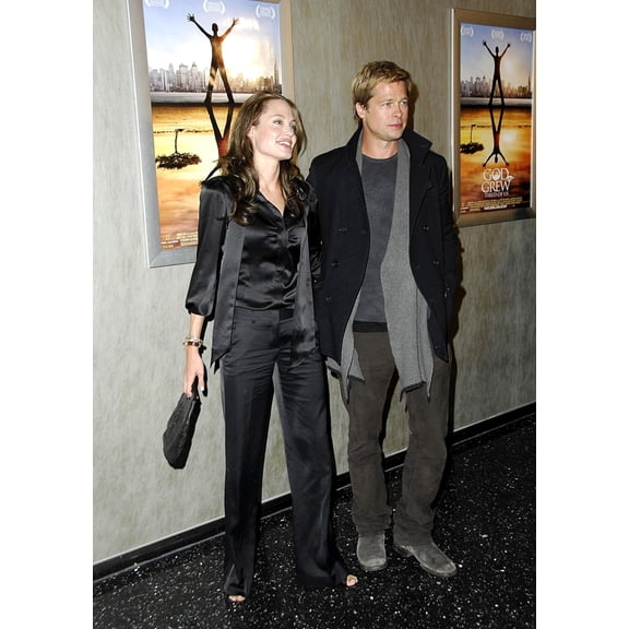 Angelina Jolie Brad Pitt At Arrivals For God Grew Tired Of Us Premiere Pacific Design Center Los Angeles Ca January
