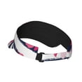 thumbnail image 3 of Disketp Dark Blue Stripes And Pink Flamingos Sun Visors for Women Men Unisex Tennis Golf Visor Hat Adjustable Summer Hats Sport Outdoor Visor Hat UV Protection Cap, 3 of 8