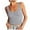 Grey, variant on Gyujnb Women U‑Neck Ribbed Sleeveless Tank Top, Slim Fit Basic Casual Layering Cami Vest,White