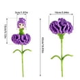 thumbnail image 3 of Hand-Woven Carnation Flower Fairy Bouquet, Crocheted Home Decoration, Durable & Allergy-Friendly, 3 of 6