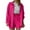 Hot Pink, variant on Women 2 Piece Outfits Long Sleeve Button Down Shirt And Shorts Set Casual Sweatsuits Crinkle Crepe Shirts Loungewear Light Pink M