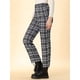 thumbnail image 4 of Pantalones De Tobillo A Cuadros Allegra K Casual Con Botones Negro L, 4 of 6