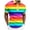 Pink, variant on FUZHIQ Men's Polo Shirts Short Sleeve Color Block Striped Casual Golf Polo Breathable Lightweight Business Work Daily Wear Fashion Collared Shirt for Men,M